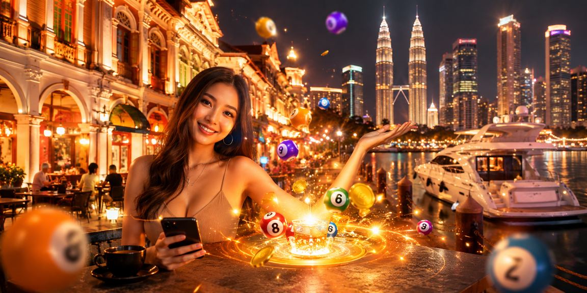 Suasana hiburan lotteri bergaya Malaysia di Kuala Lumpur dengan elemen tempatan yang kaya