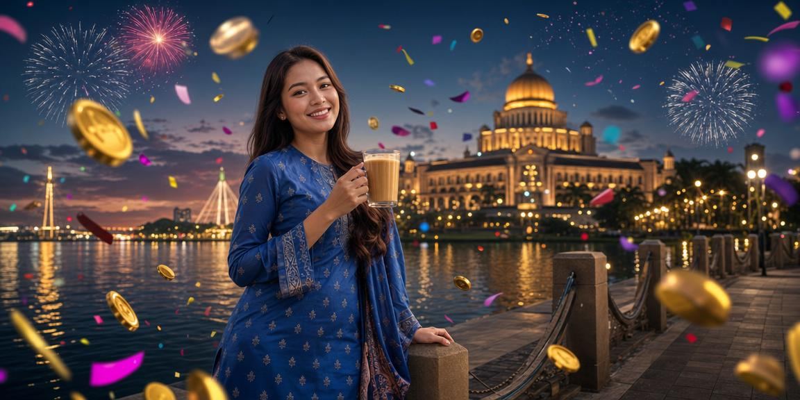 Pertaruhan bola sepak di Malaysia dengan tema tradisional baju kurung